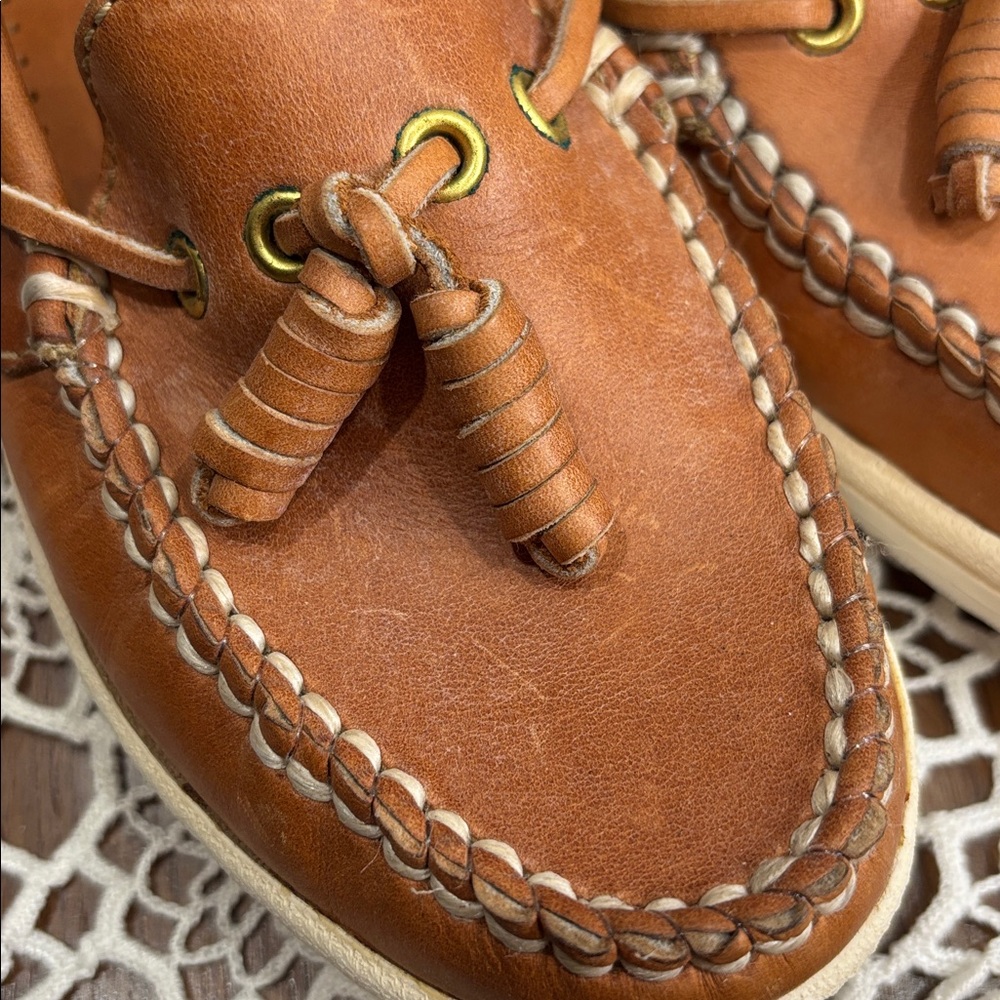 *Rare Northern Reflections Classic Brown Leather Loafers Boat Shoe
